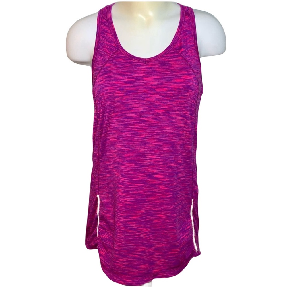 💛 Pink racerback athletic tank w/pocket